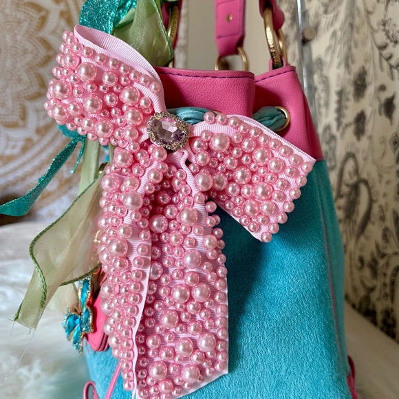 Juicy Couture Pink and Teal Shoulder Bag - Picture 5 of 9